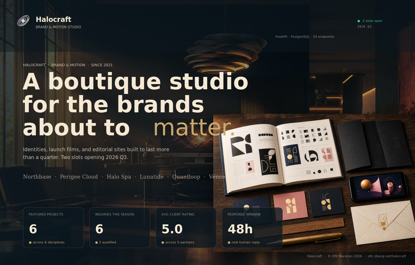 Halocraft — Brand & Motion Studio